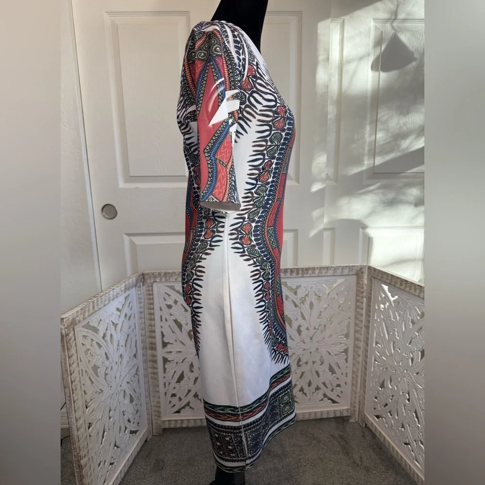 Dashiki African Print Dress. Size Small - Picture 2 of 8